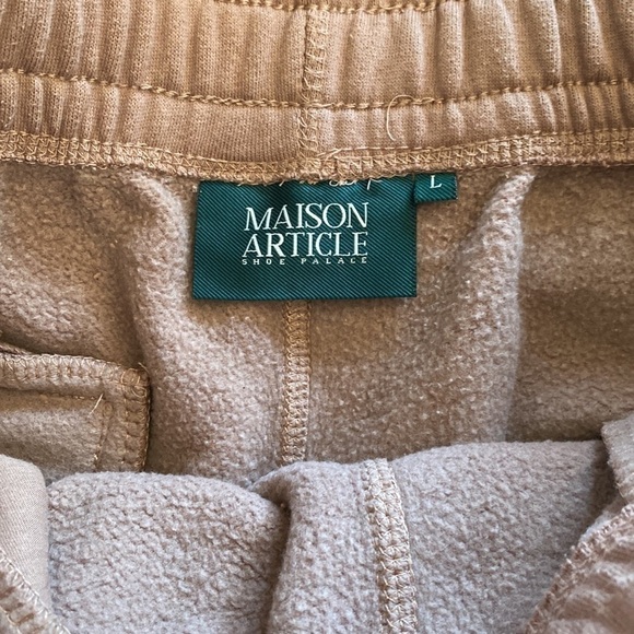 Maison Article fleece jogger sweat pants women’s large mauve blush shoe palace - Picture 6 of 7